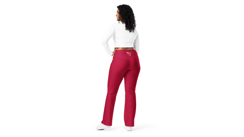 Women's Valkyrie Flare Leggings - Dark Red