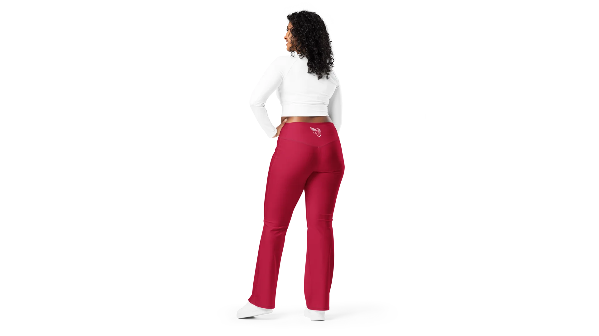 Women's Valkyrie Flare Leggings - Dark Red