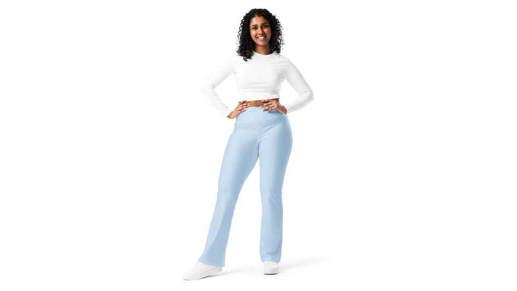 Women's Valkyrie Flare Leggings - Sky Blue