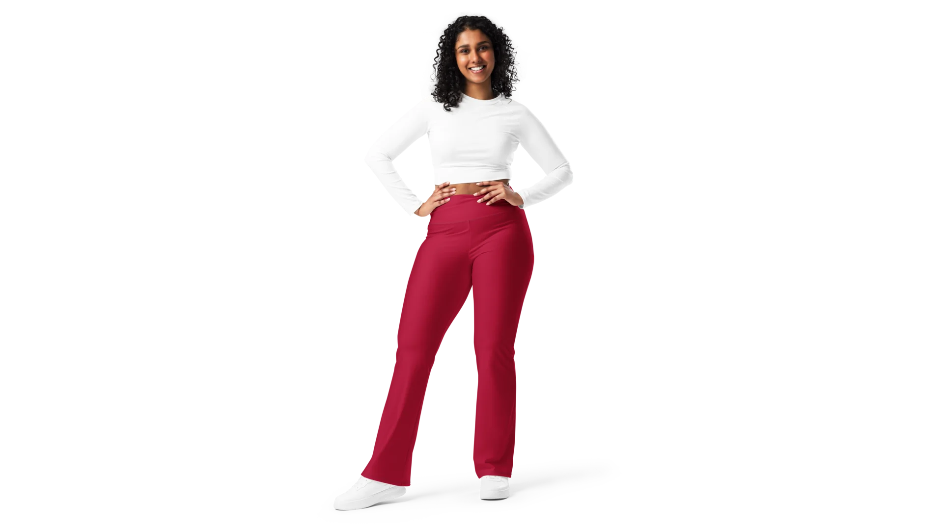Women's Valkyrie Flare Leggings - Dark Red