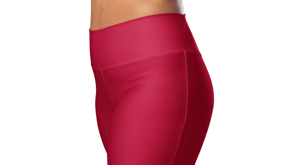 Women's Valkyrie Flare Leggings - Dark Red