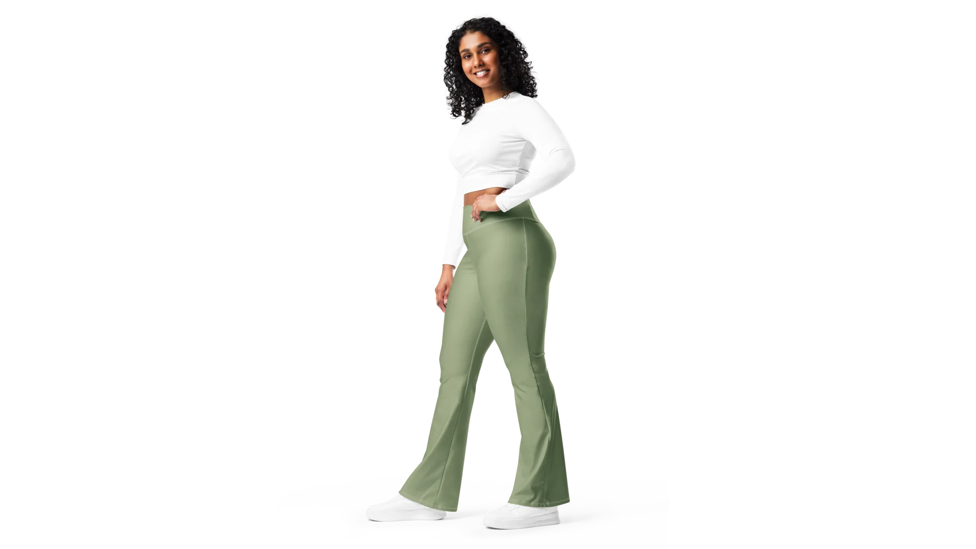 Women's Valkyrie Flare Leggings - Military Green