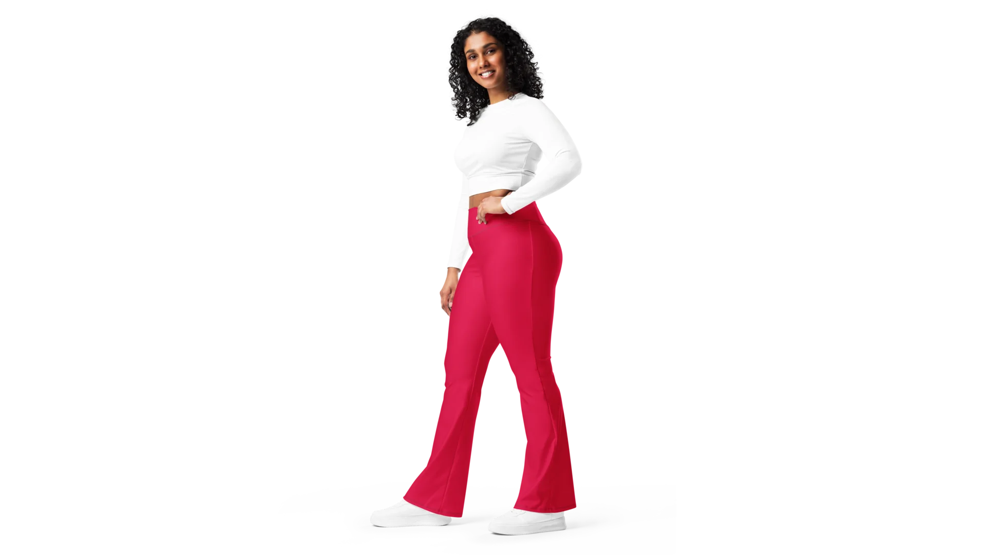 Women's Valkyrie Flare Leggings - Ruby