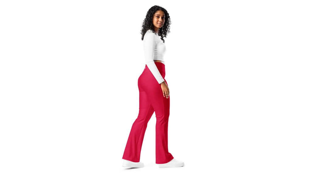 Women's Valkyrie Flare Leggings - Ruby