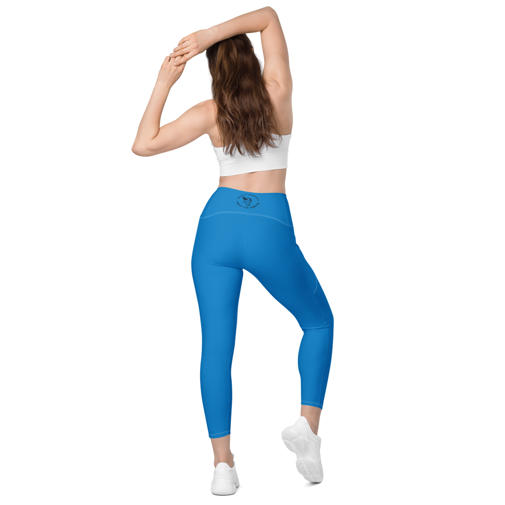 The Navy Blue Norn's Weave Pocket Leggings