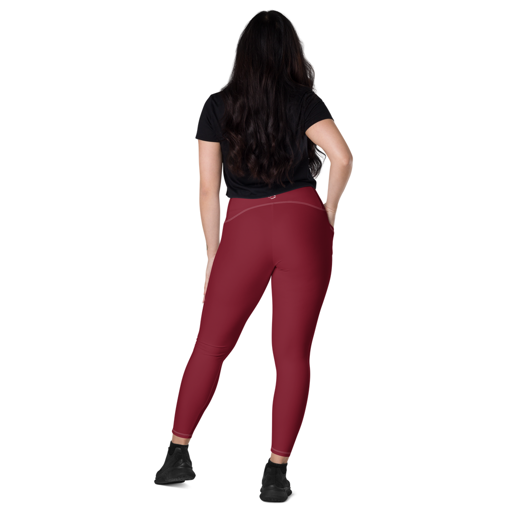 The Burgundy Valkyrie's Glyph Pocket Leggings