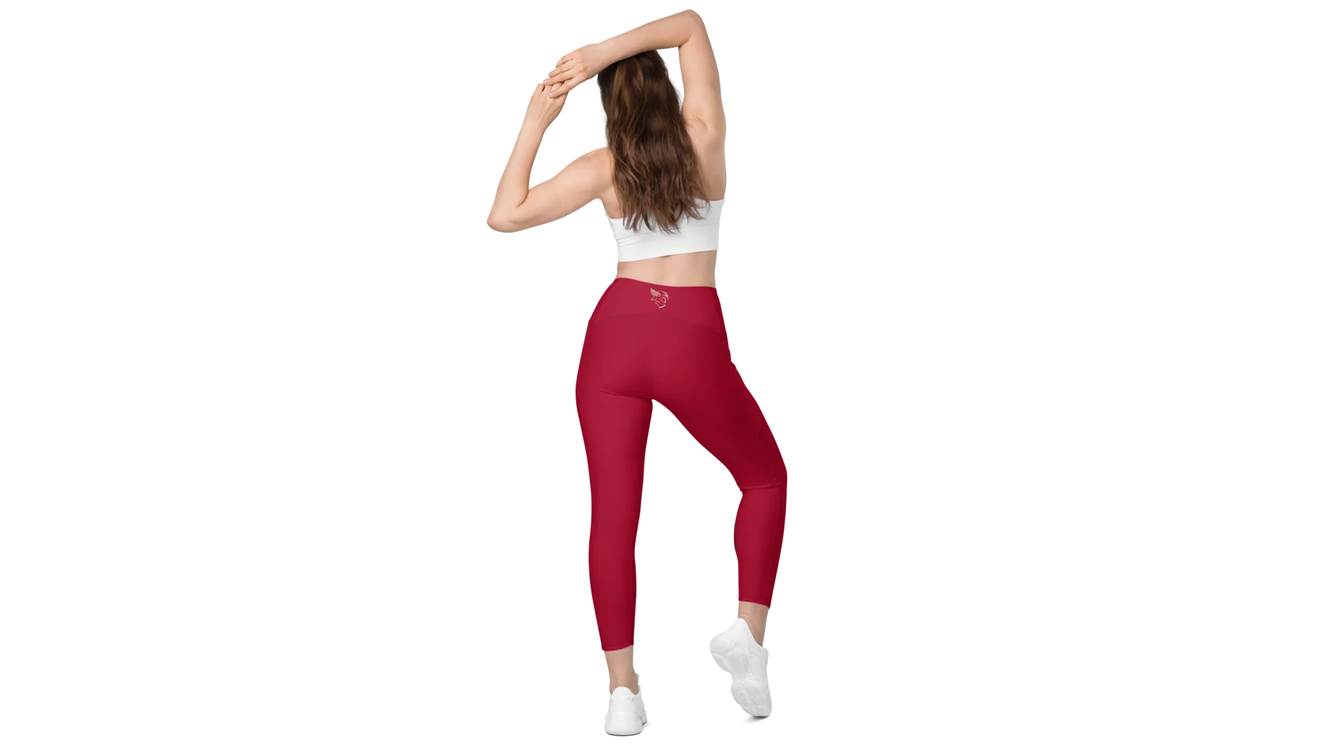 Women's Valkyrie Pocket Leggings - Deep Red