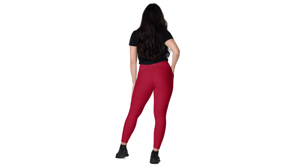 Women's Valkyrie Pocket Leggings - Deep Red