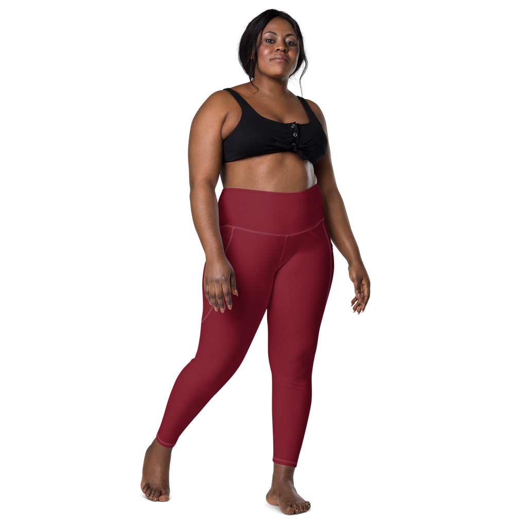 The Burgundy Valkyrie's Glyph Pocket Leggings