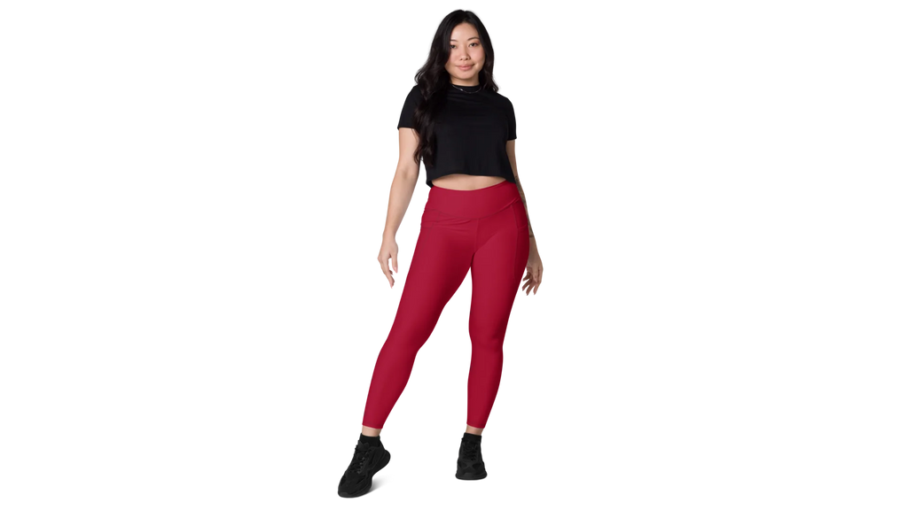 Women's Valkyrie Pocket Leggings - Deep Red