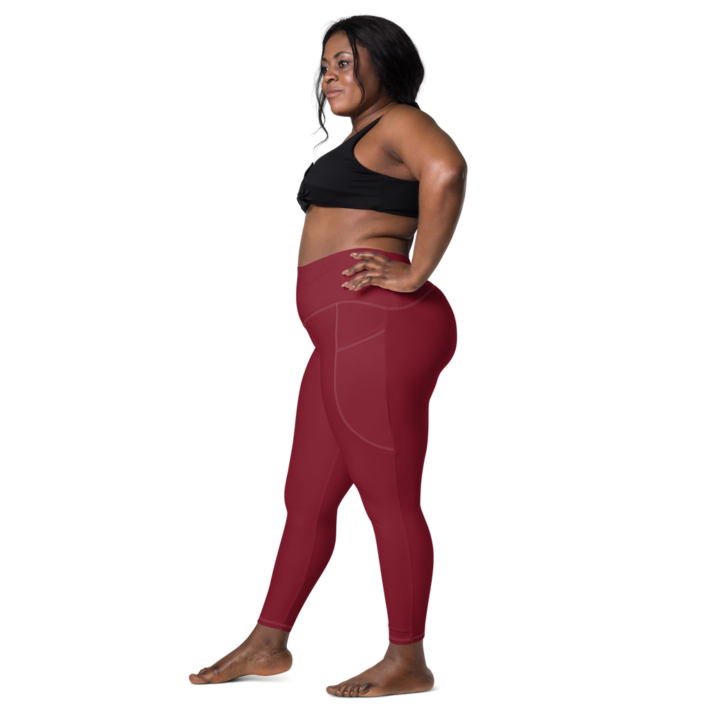 The Burgundy Valkyrie's Glyph Pocket Leggings