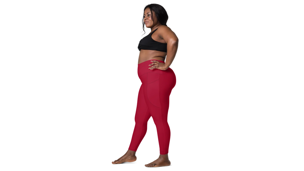 Women's Valkyrie Pocket Leggings - Deep Red