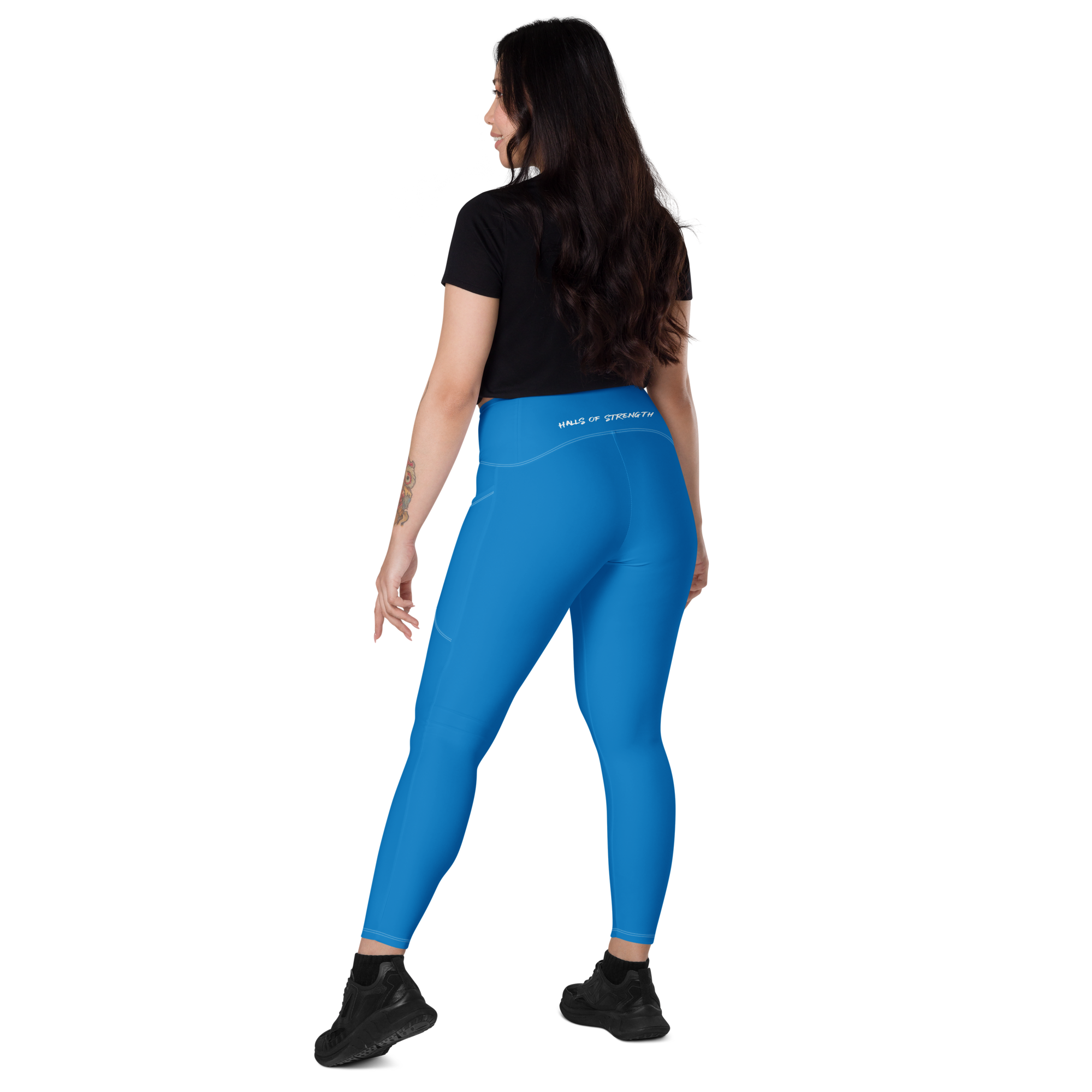 The Navy Blue Shieldmaiden's Mark Pocket Leggings