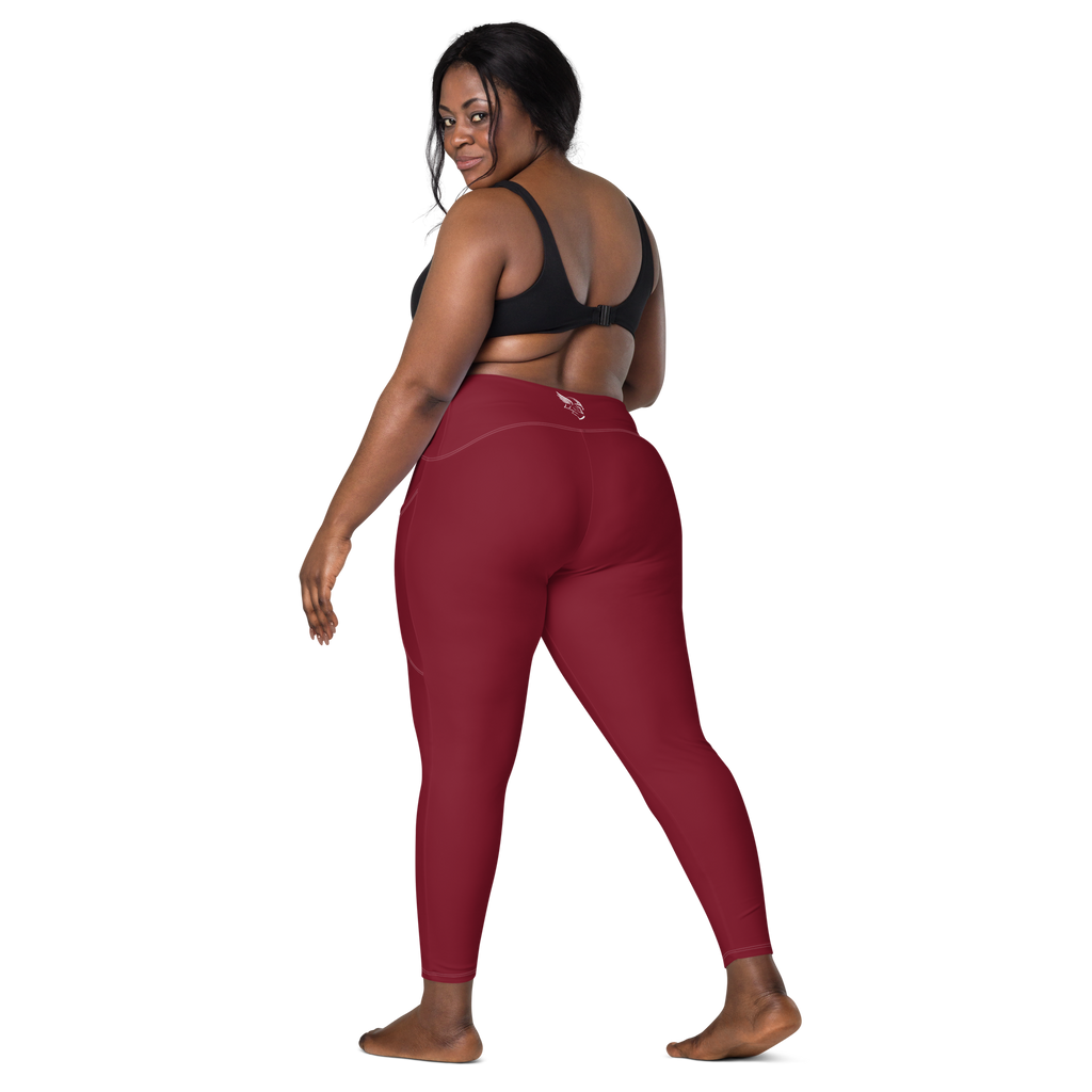 The Burgundy Valkyrie's Glyph Pocket Leggings