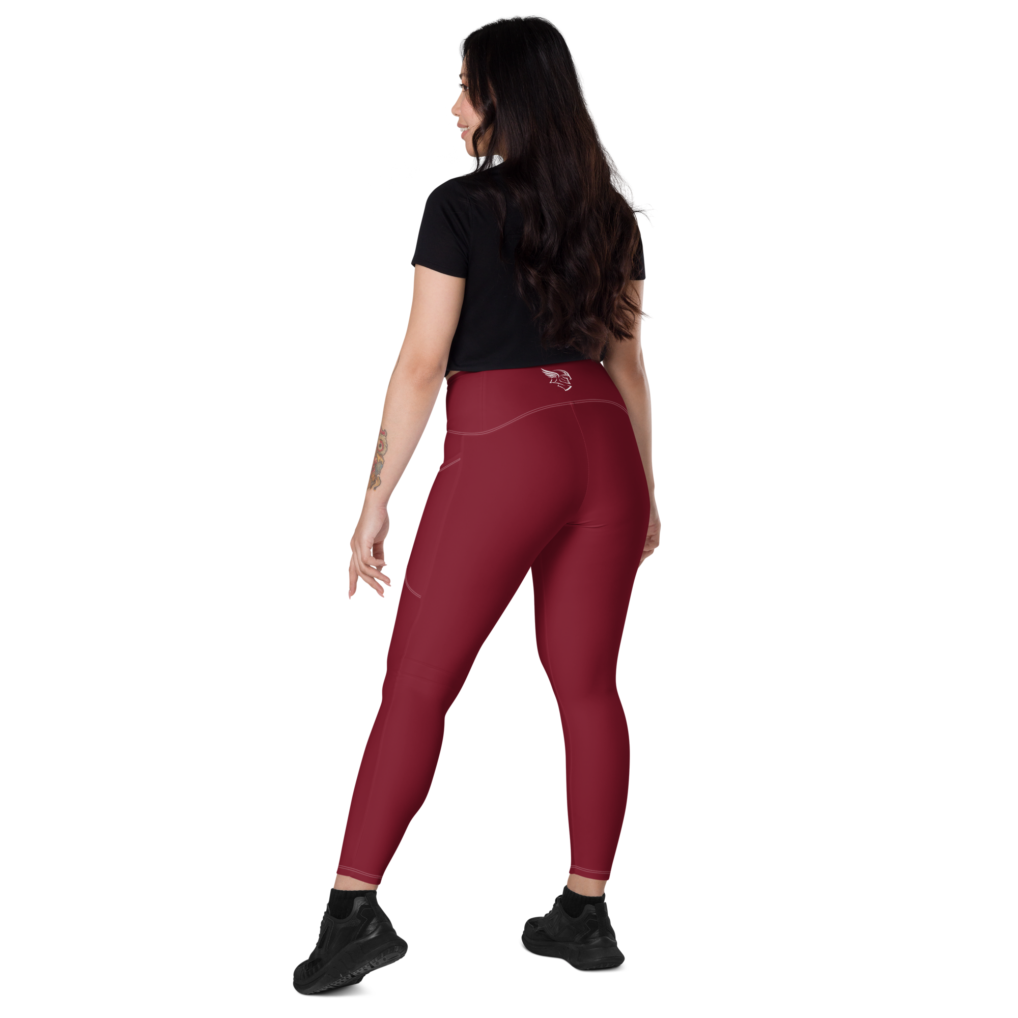 The Burgundy Valkyrie's Glyph Pocket Leggings