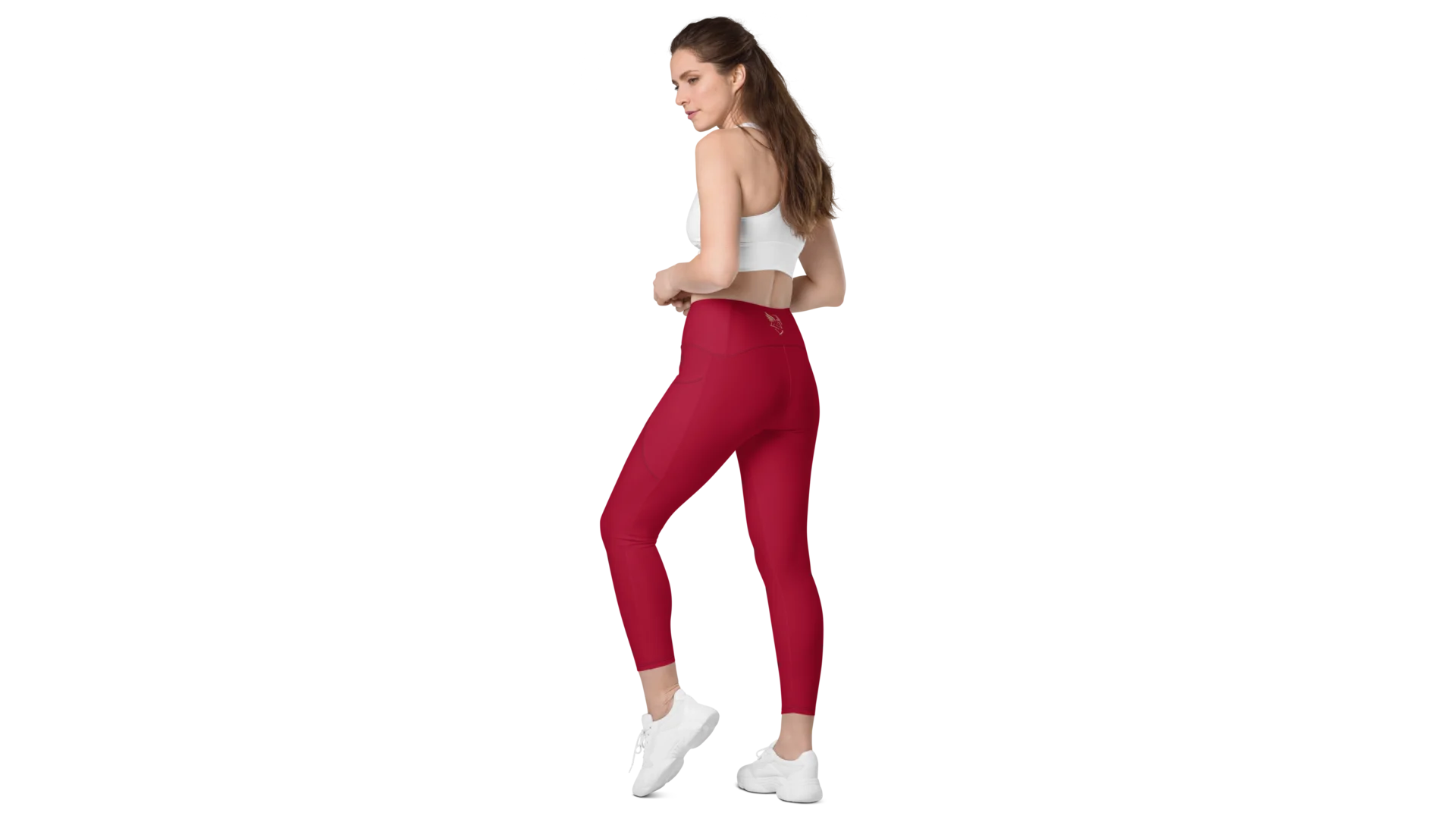 Women's Valkyrie Pocket Leggings - Deep Red