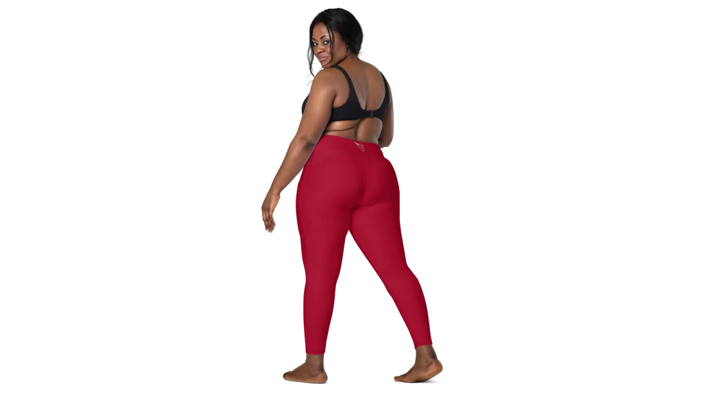 Women's Valkyrie Pocket Leggings - Deep Red