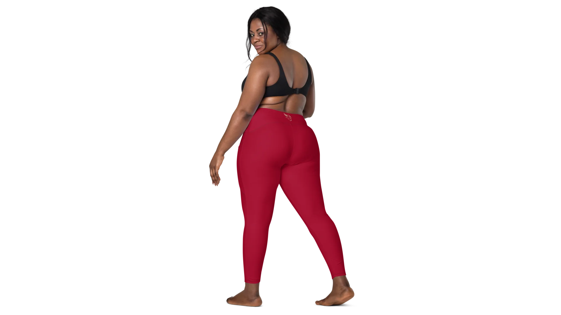 Women's Valkyrie Pocket Leggings - Deep Red
