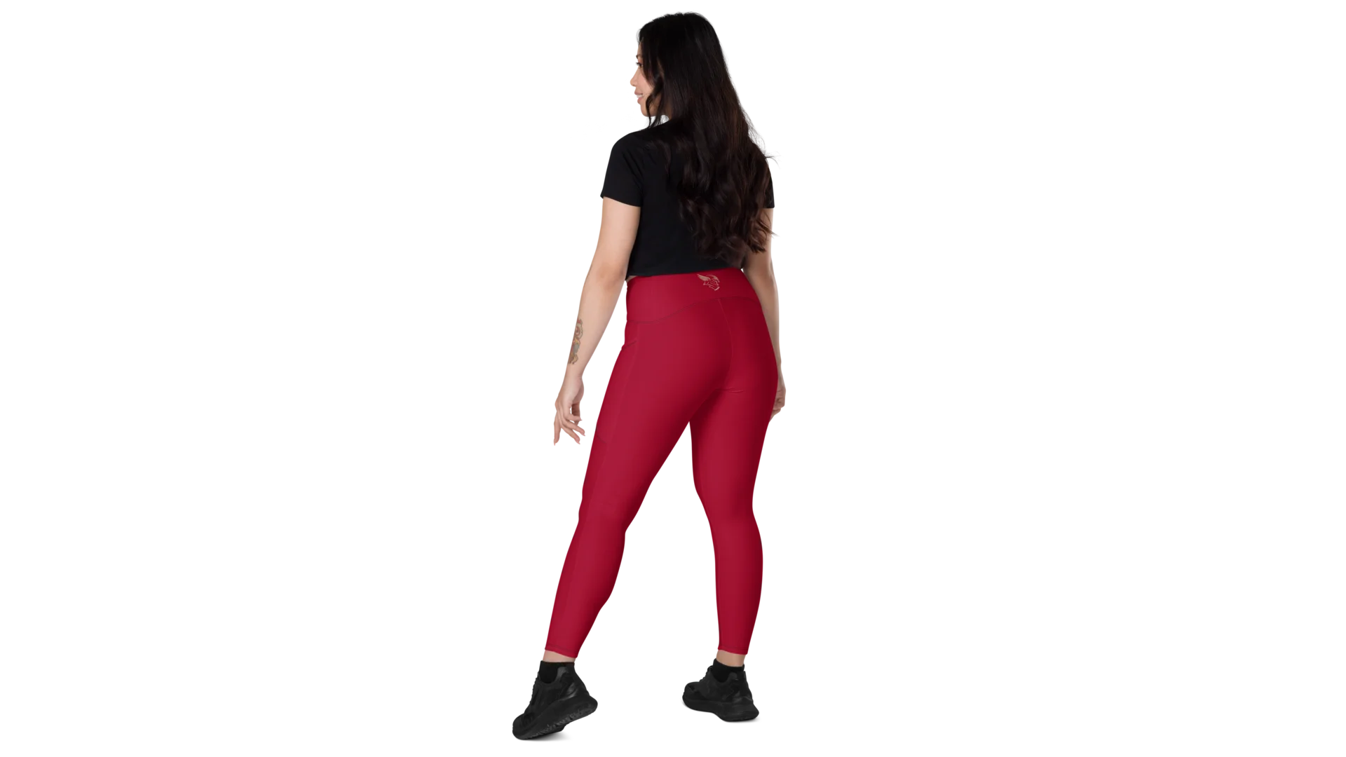 Women's Valkyrie Pocket Leggings - Deep Red