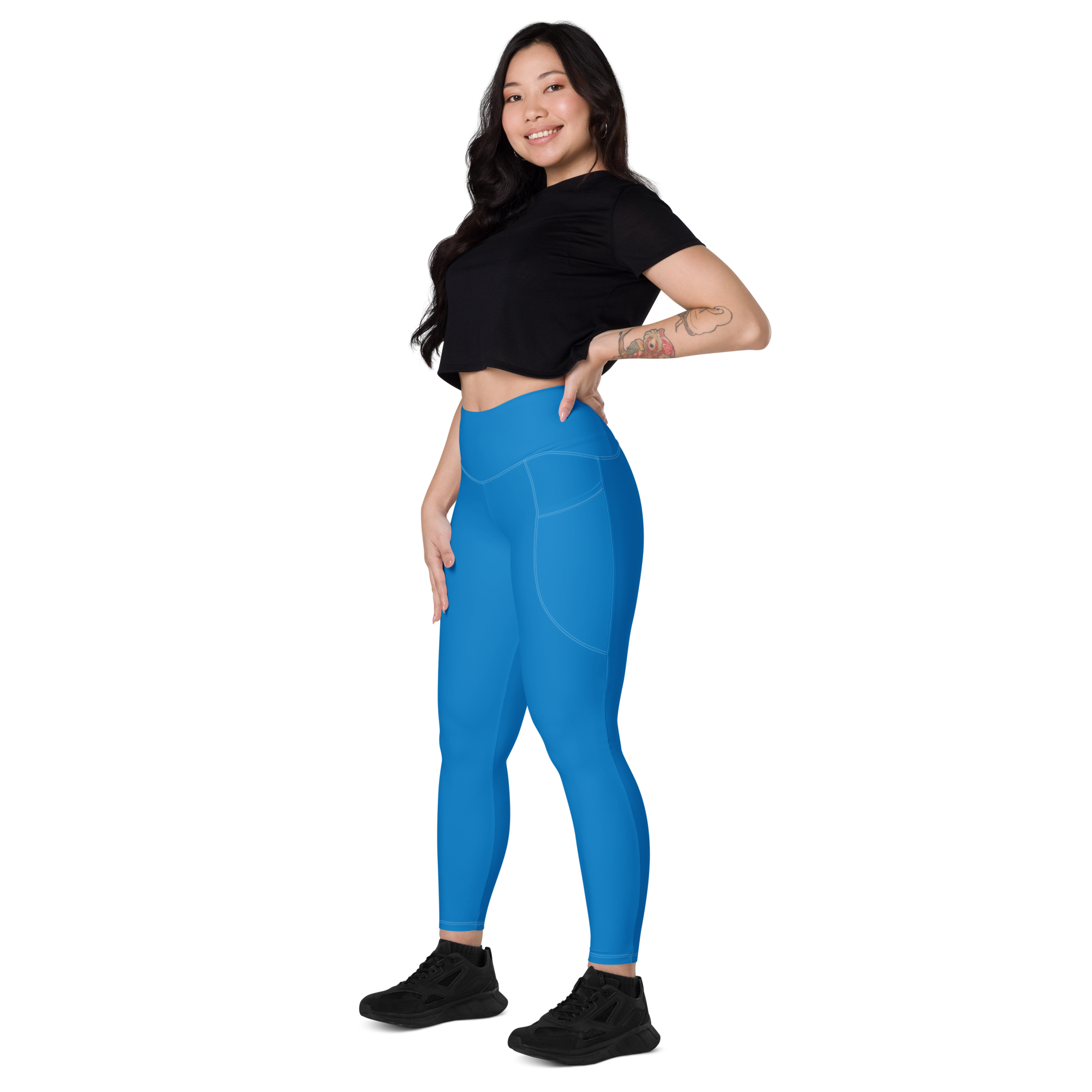 The Navy Blue Shieldmaiden's Mark Pocket Leggings