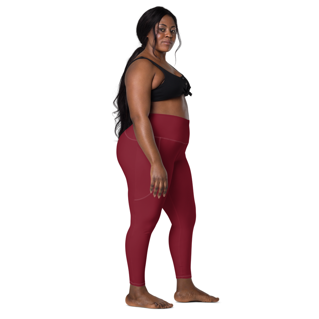 The Burgundy Valkyrie's Glyph Pocket Leggings