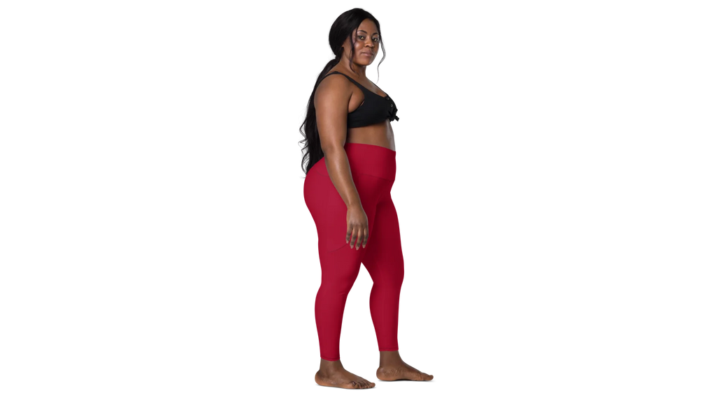 Women's Valkyrie Pocket Leggings - Deep Red