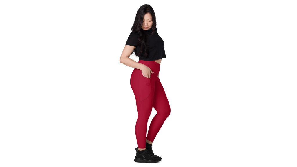 Women's Valkyrie Pocket Leggings - Deep Red