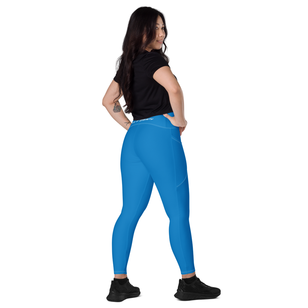 The Navy Blue Shieldmaiden's Mark Pocket Leggings