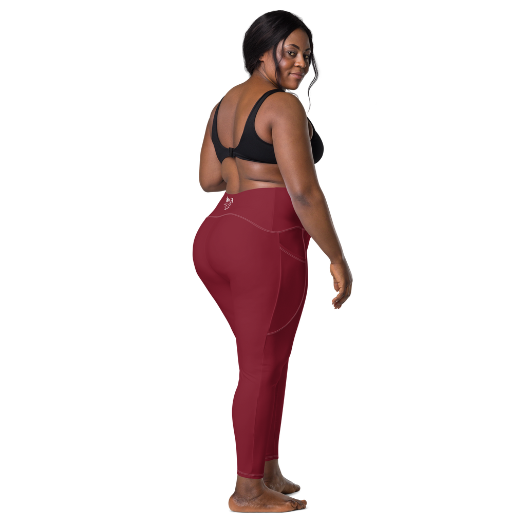The Burgundy Valkyrie's Glyph Pocket Leggings