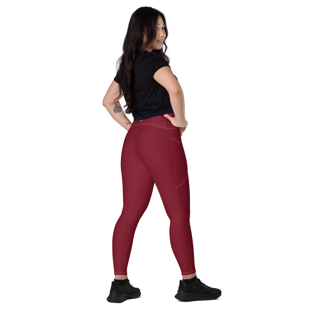 The Burgundy Valkyrie's Glyph Pocket Leggings