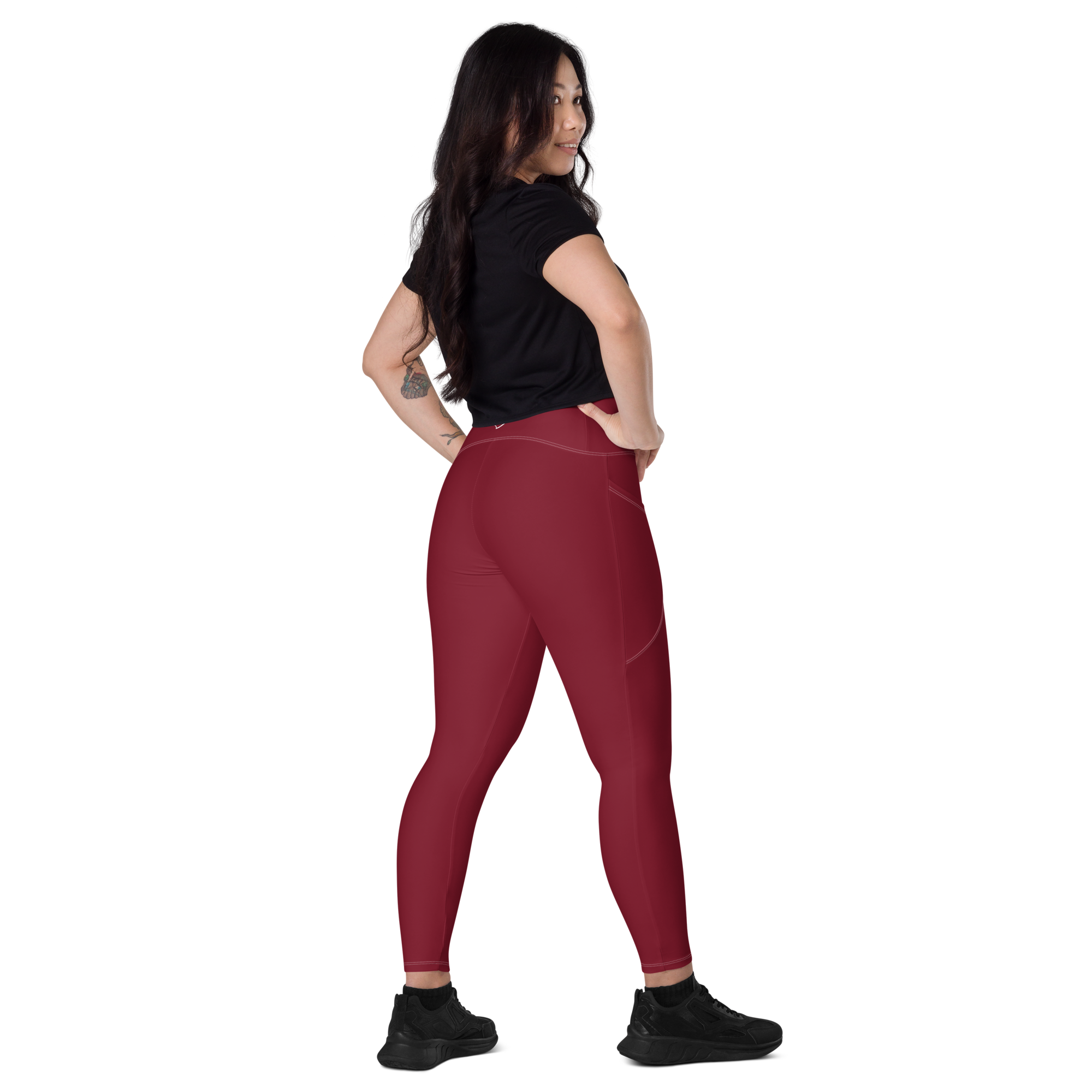 The Burgundy Valkyrie's Glyph Pocket Leggings