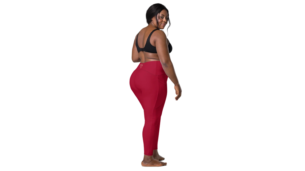Women's Valkyrie Pocket Leggings - Deep Red