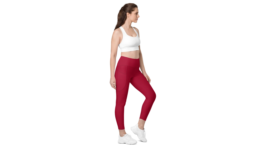 Women's Valkyrie Pocket Leggings - Deep Red