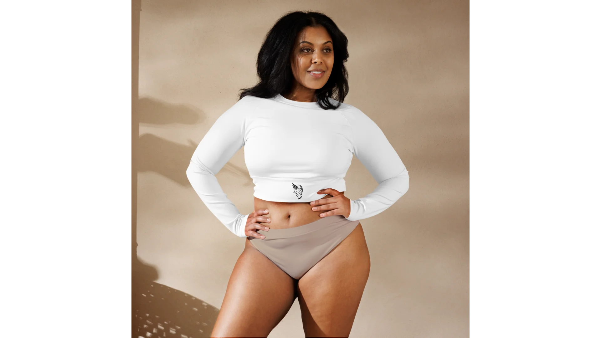 Women's Freya Recycled Crop Top - White