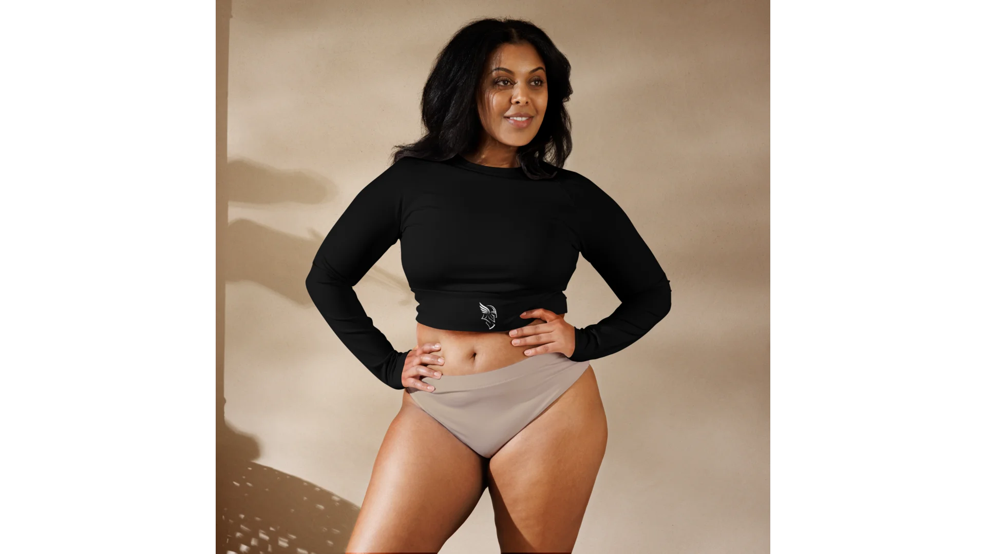 Women's Freya Recycled Crop Top - Black