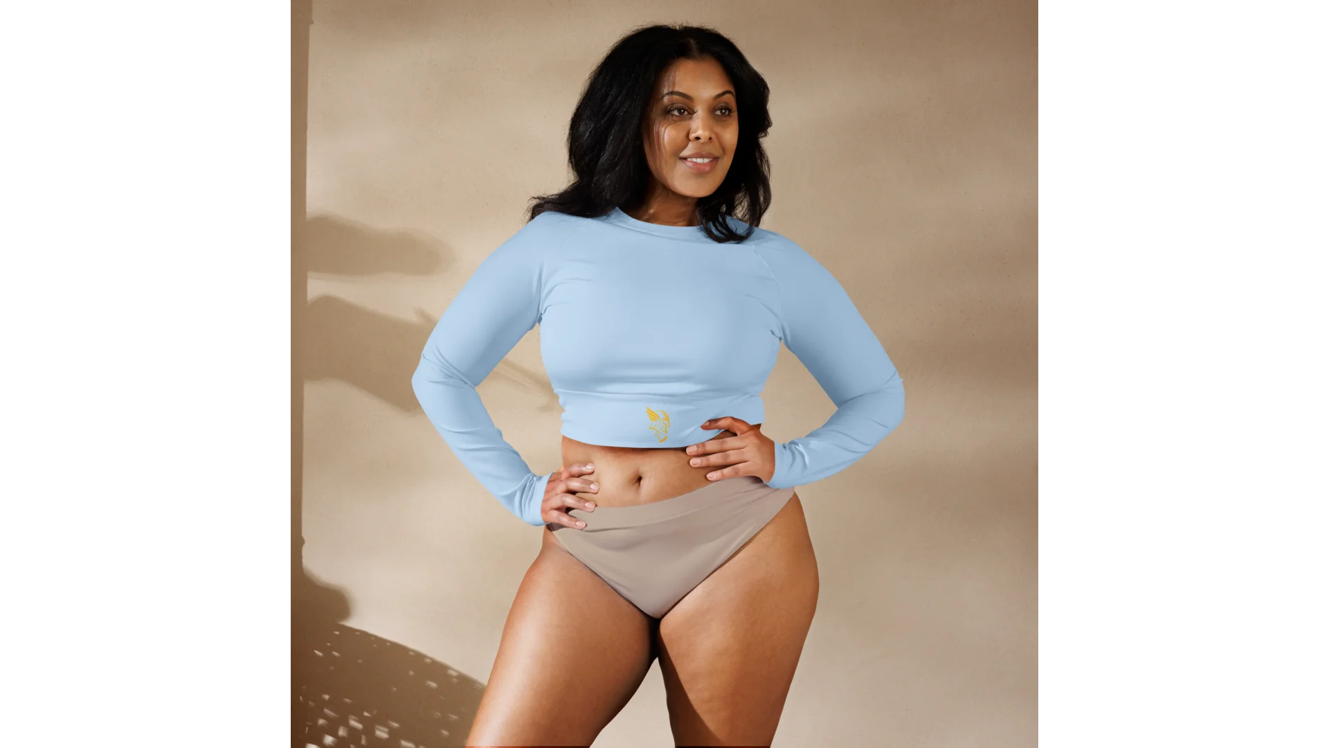 Women's Freya Recycled Crop Top - Sky Blue