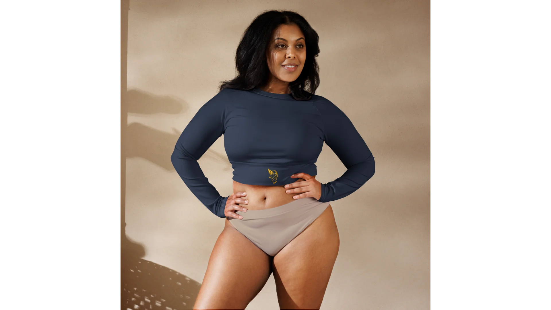 Women's Freya Recycled Crop Top - Vintage Navy