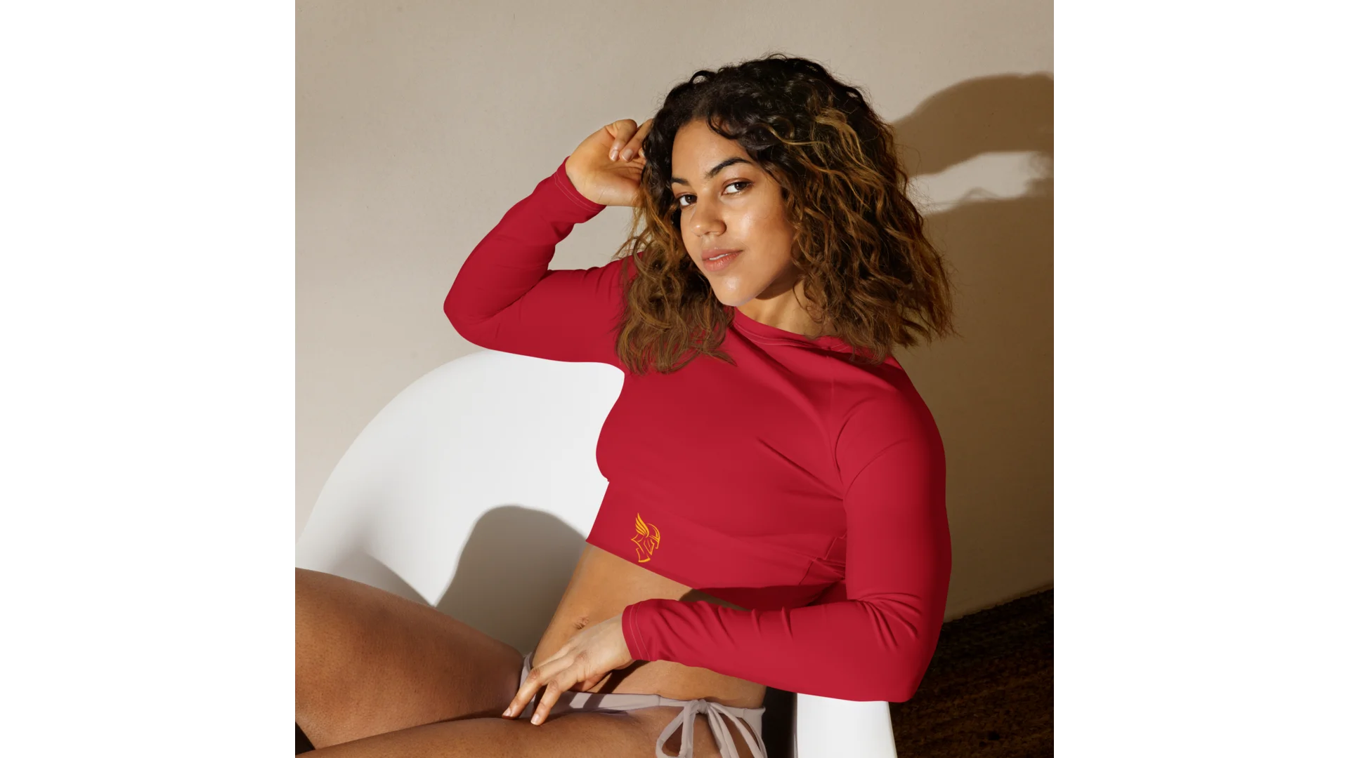 Women's Freya Recycled Crop Top - Ruby