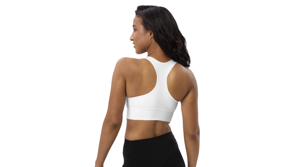 White Longline Sculpt Sports Bra