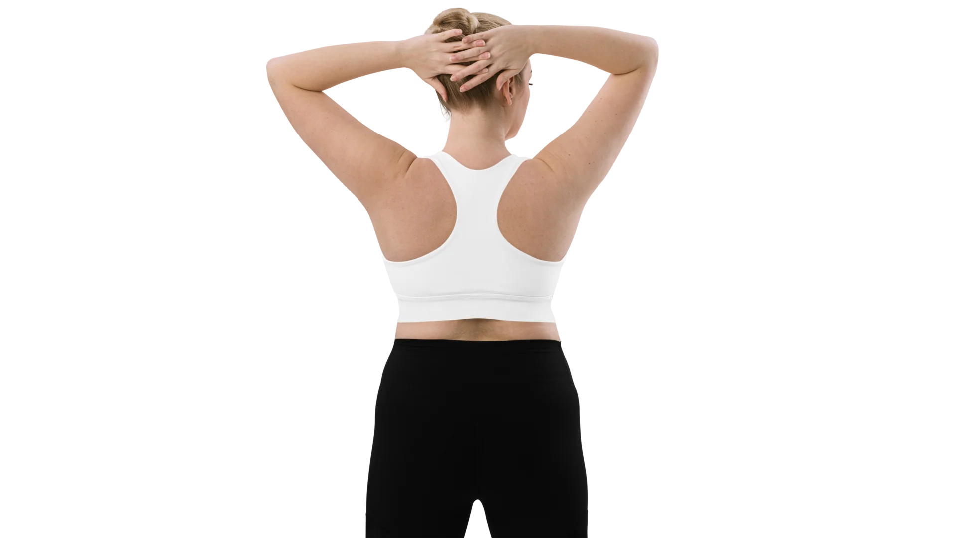 White Longline Sculpt Sports Bra
