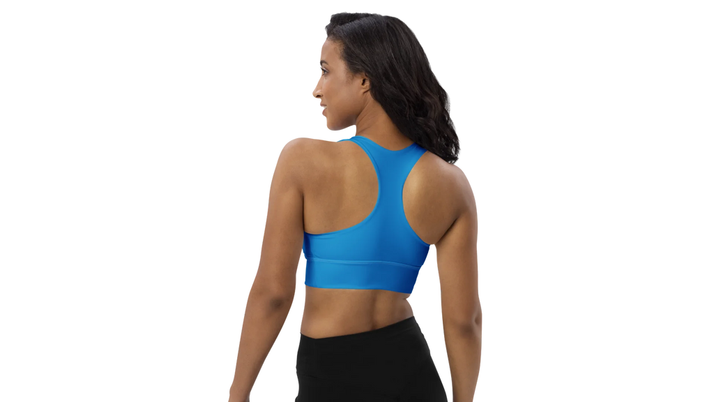Navy Longline Sculpt Sports Bra