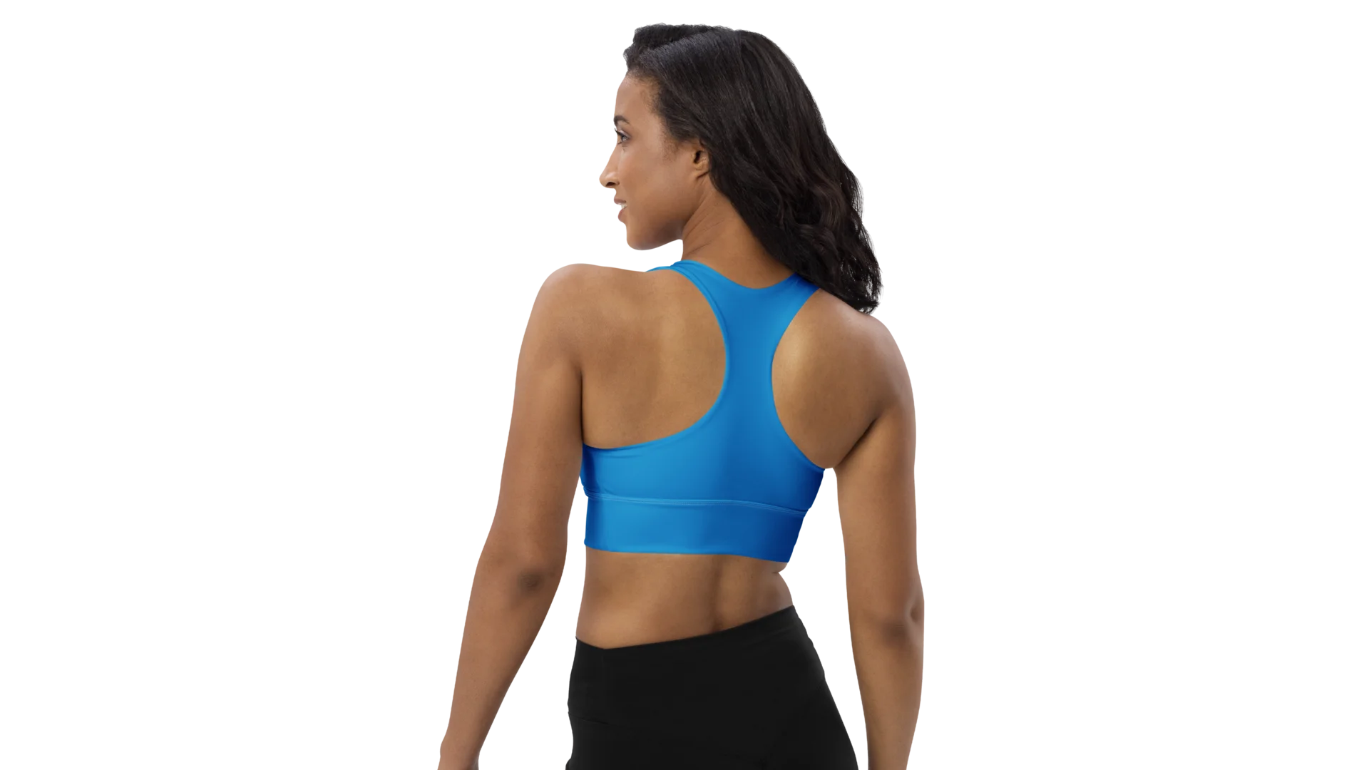 Navy Longline Sculpt Sports Bra