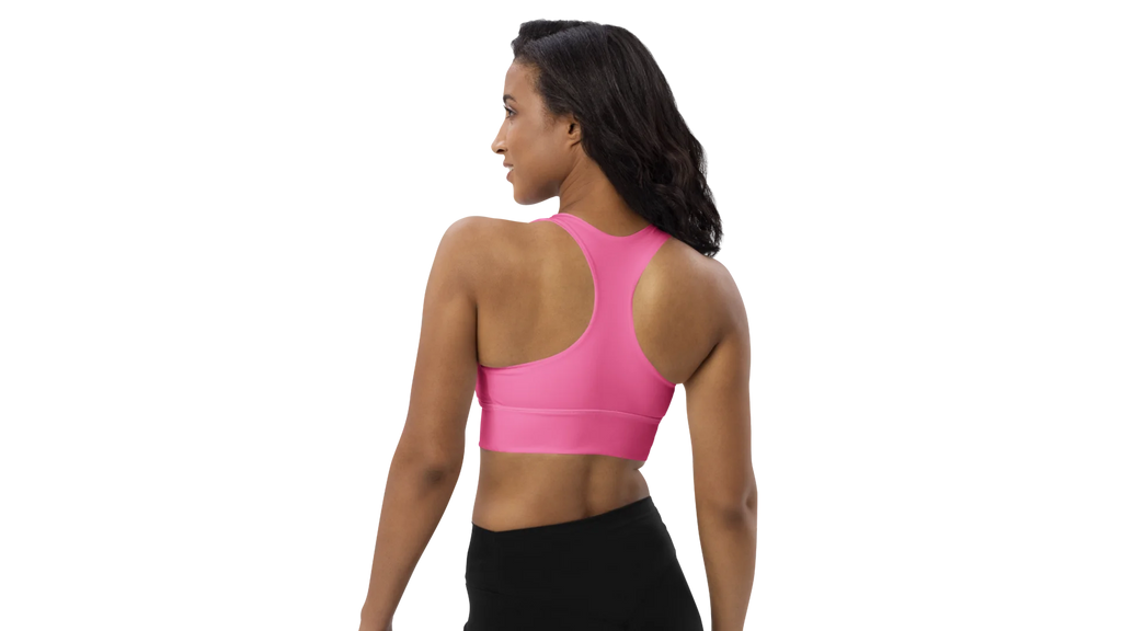 Pink Longline Sculpt Sports Bra
