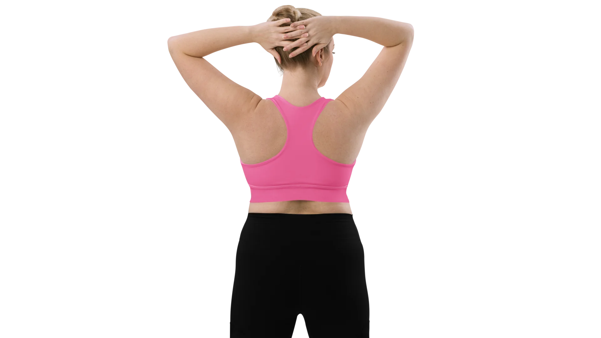 Pink Longline Sculpt Sports Bra
