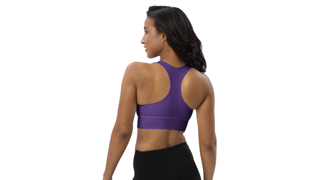 Purple Longline Sculpt Sports Bra
