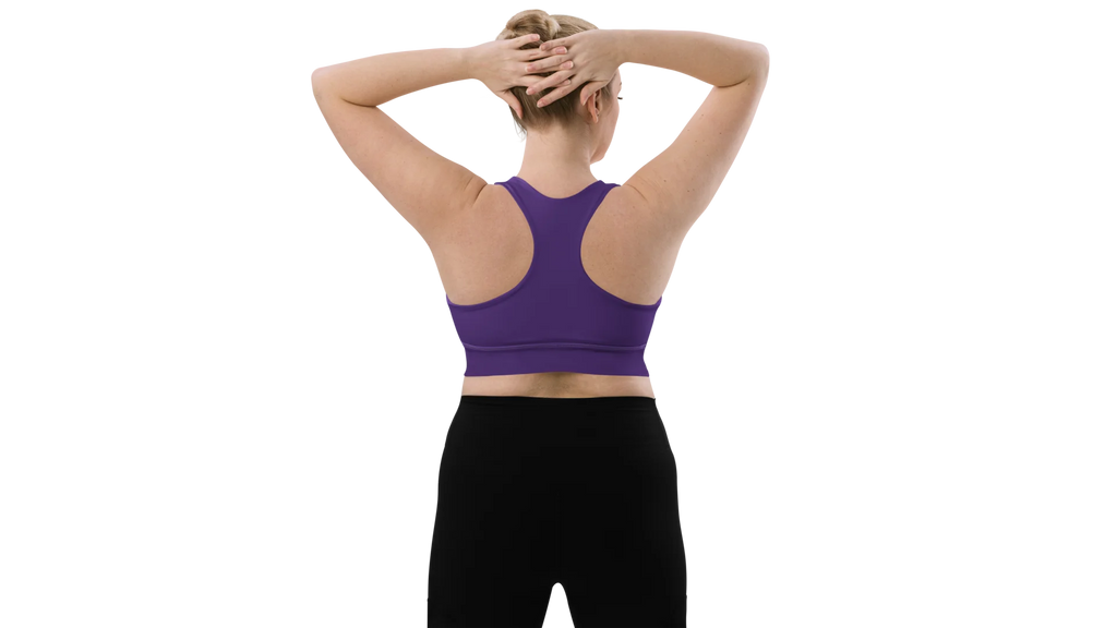 Purple Longline Sculpt Sports Bra