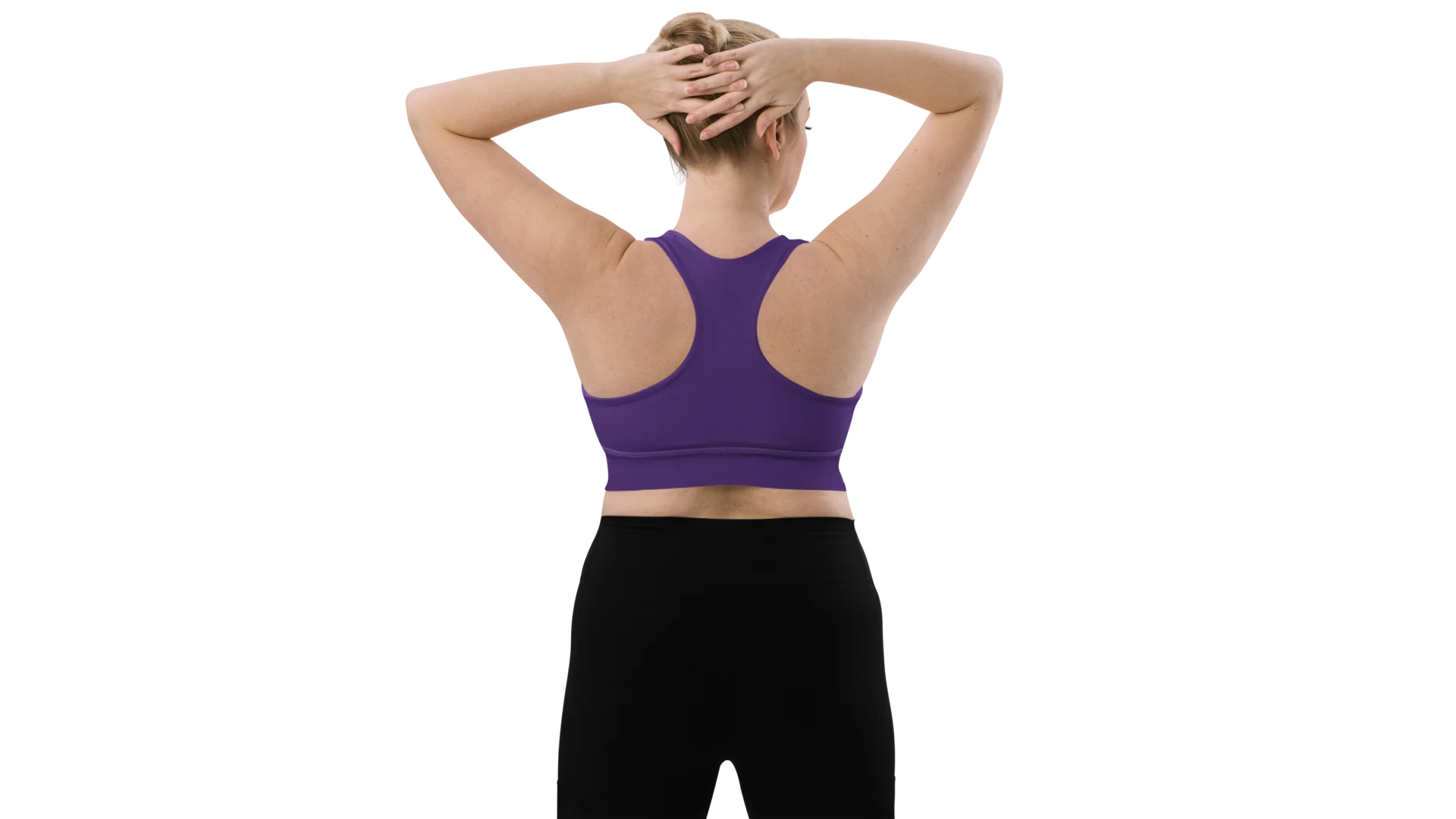 Purple Longline Sculpt Sports Bra