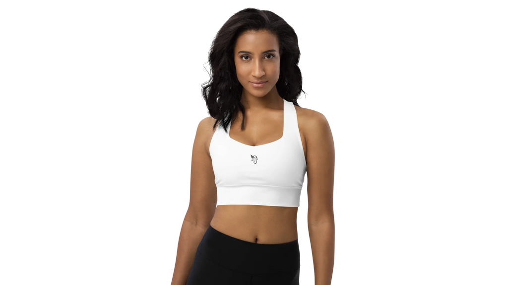 White Longline Sculpt Sports Bra