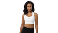 White Longline Sculpt Sports Bra