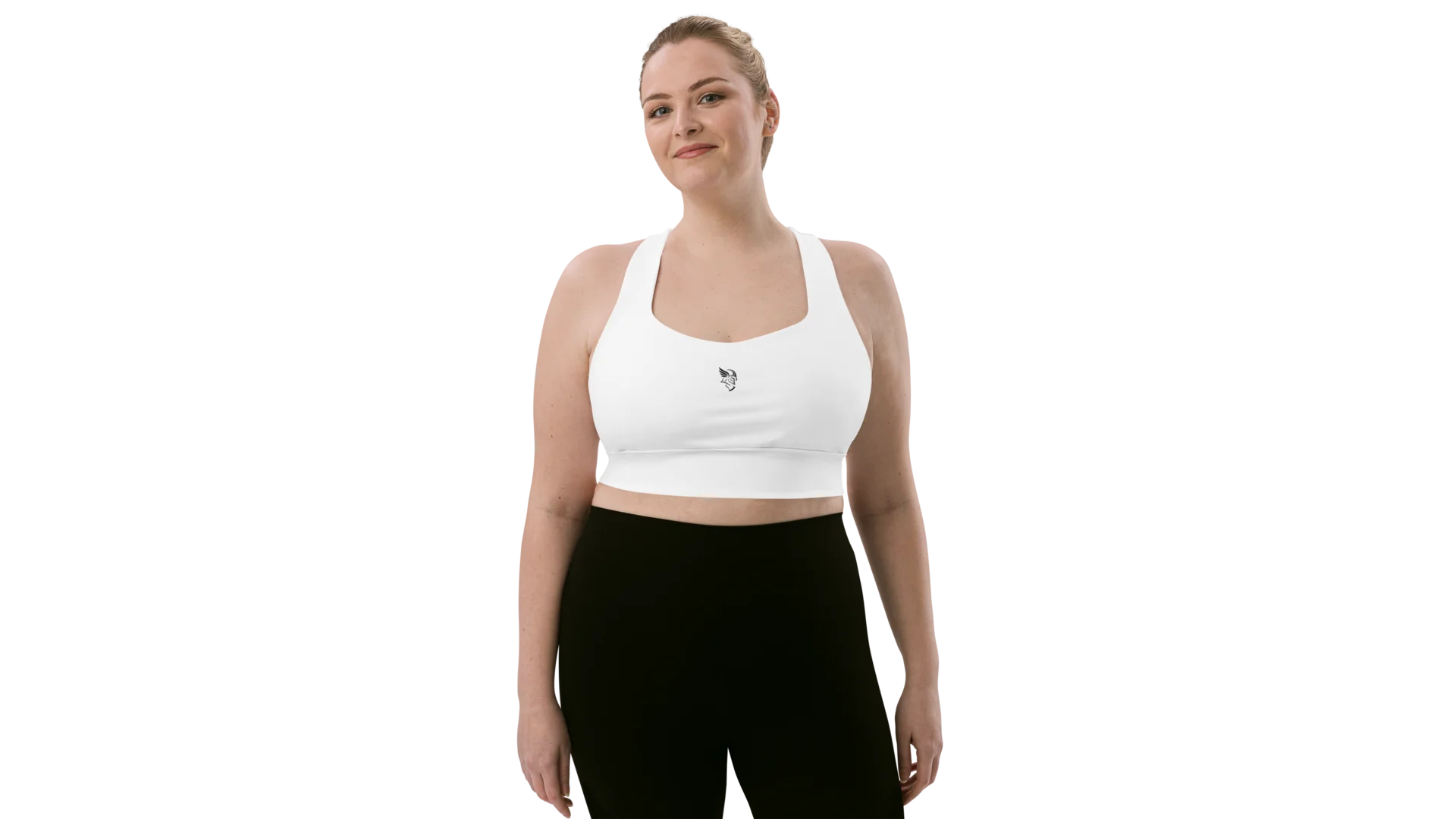 White Longline Sculpt Sports Bra